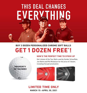 Callaway Buy 3 Get 1 Free